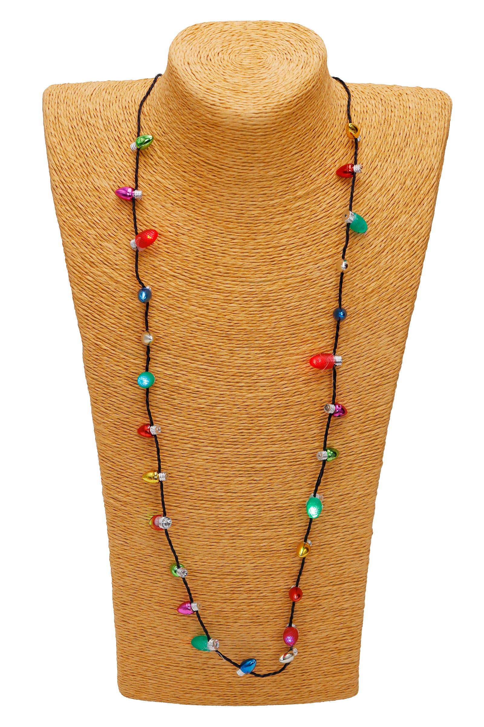 AS SHOWN Christmas Led Mini String Light Bulb Necklace - 33 Inch for wholesale on Faire2
