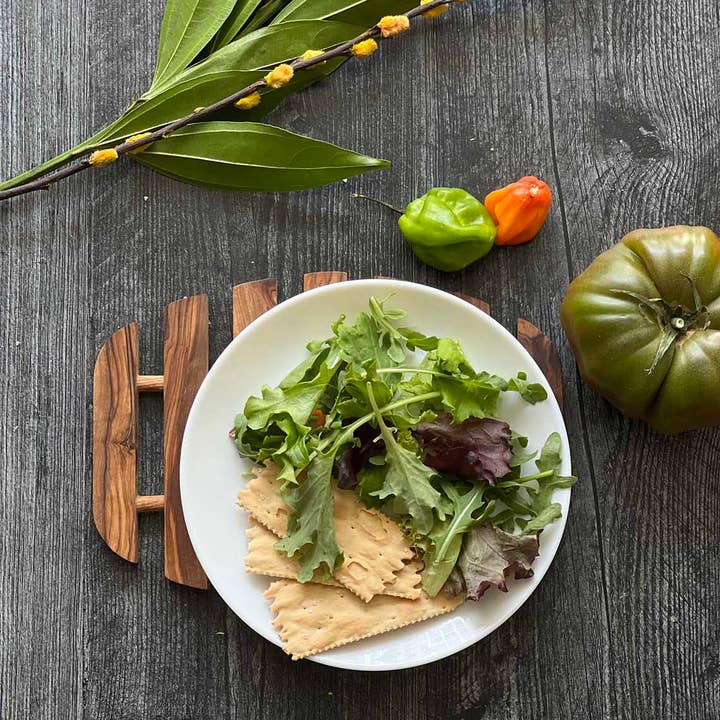 Scents and Feel – Base para tacho por atacado – Trivet Madeira Oval 9"1