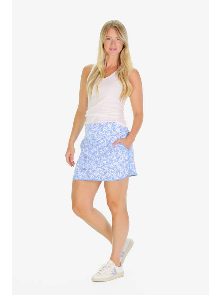 Duffield Lane - Wholesale Skort - Women's - The Suzanne Skort in Umbrella Sky
