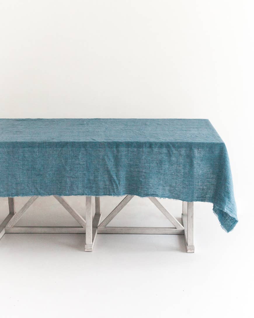 Creative Women - Wholesale Tablecloth - Stone Washed Linen Tablecloth // 84" x 60"6