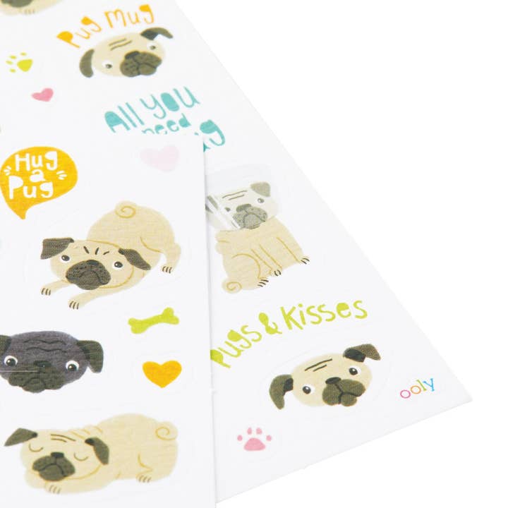 OOLY - Wholesale Sticker - Kids & Baby - Stickiville Skinny - Pugs