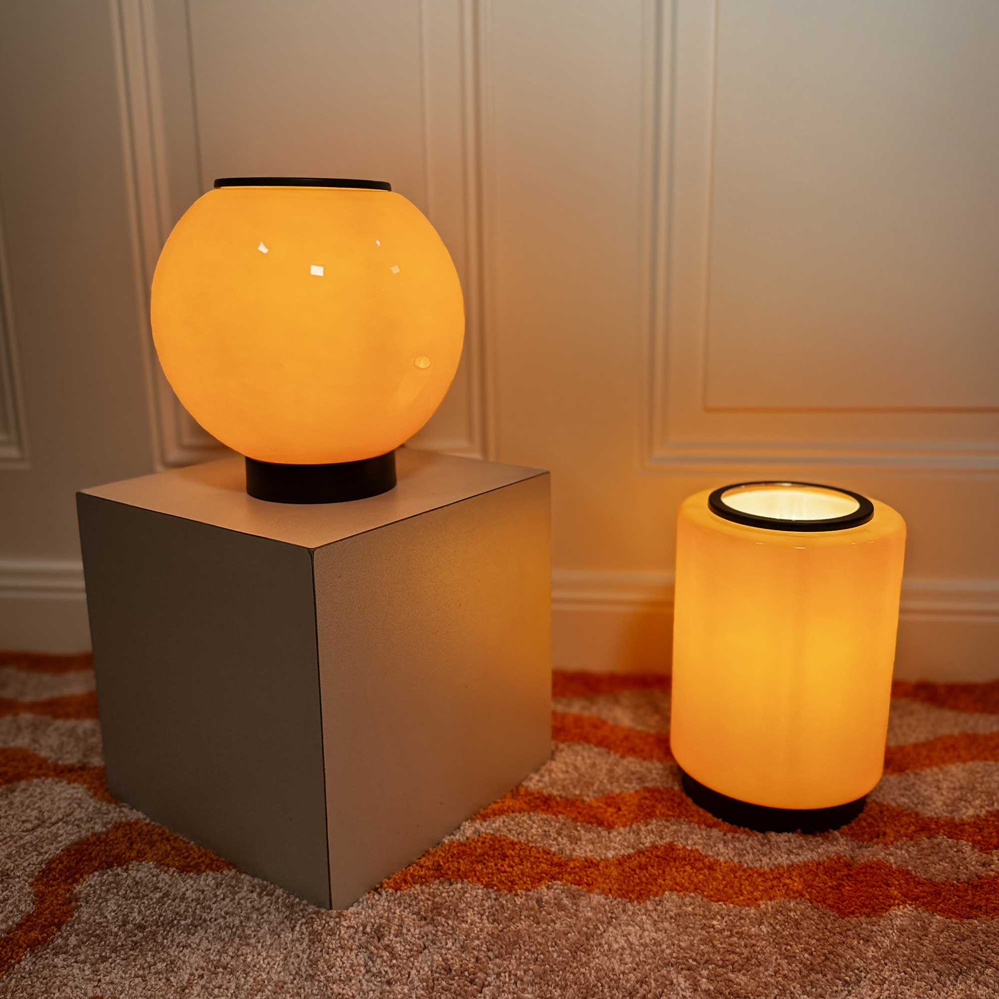 C-Création - Venta al por mayor Lámparas de pie - Lámpara de mesa Téora de vidrio coloreado estilo retro7