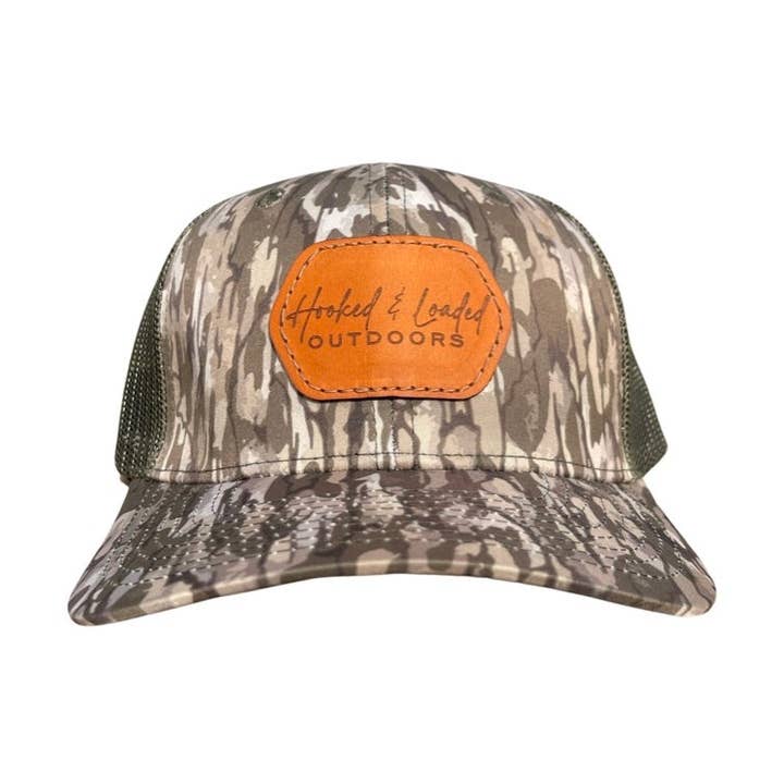 Patch en cuir H.L.O Marais / Casquette Snapback Olive pour la vente par Hooked and Loaded Outdoors