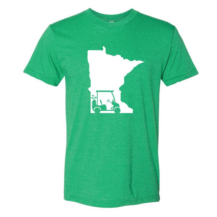 Minnesota Awesome – wholesale Screen printed t-shirt – unisex – Golf Cart Minnesota Shirt4