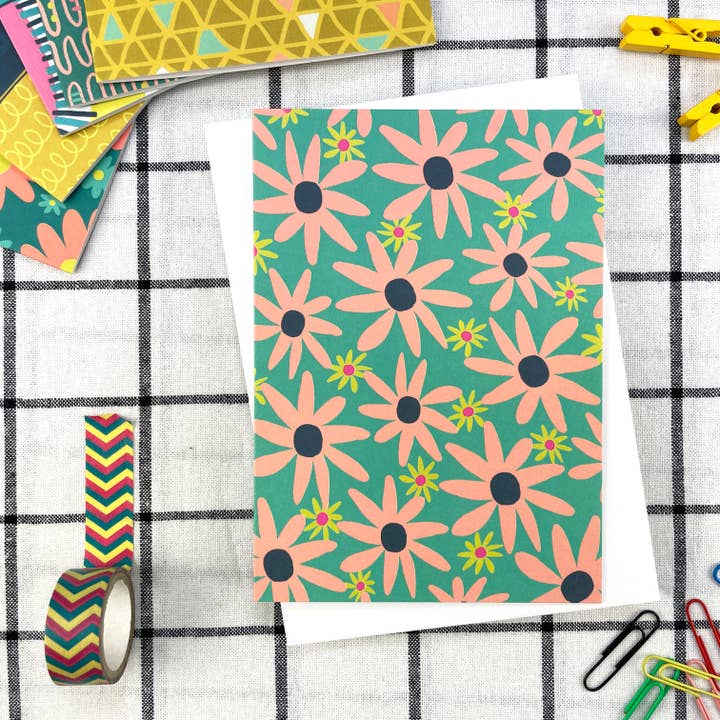 Carte florale Summer Blooms pour la vente par Anna Treliving Design