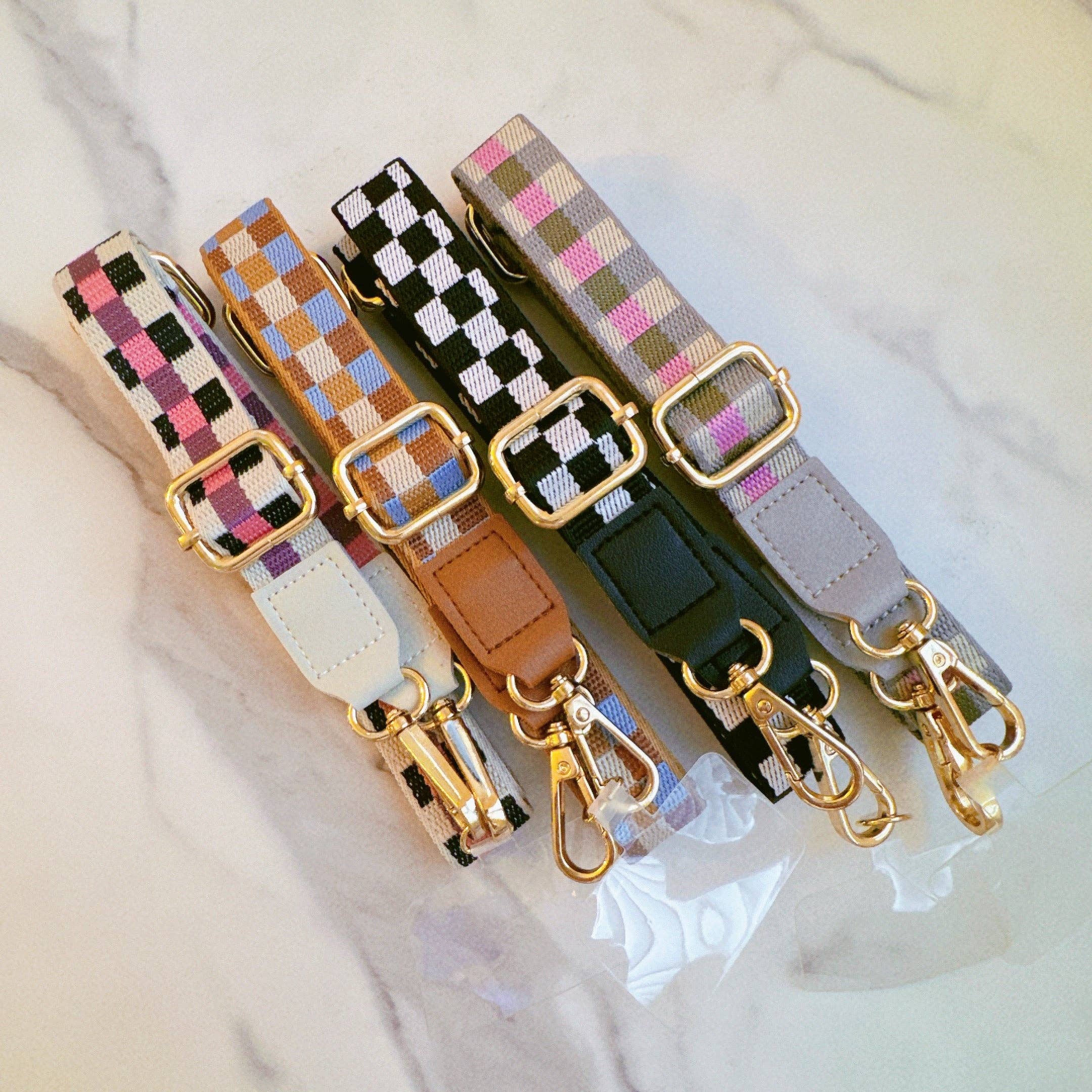 Ellison+Young - Wholesale Phonecase Strap - Checkered Crossbody Phone Lanyard4