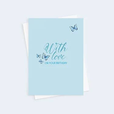 Com amor no seu cartão de aniversário por atacado de Holywood Design