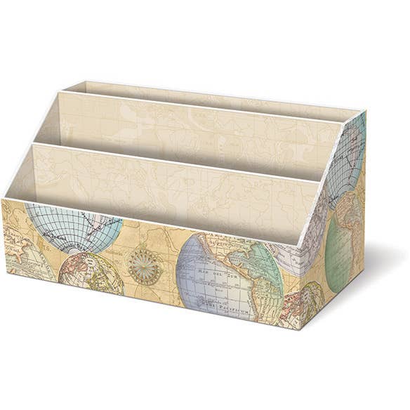 Punch Studio Punch Studio Desk Caddy-GLOBES for wholesale by Punch Studio