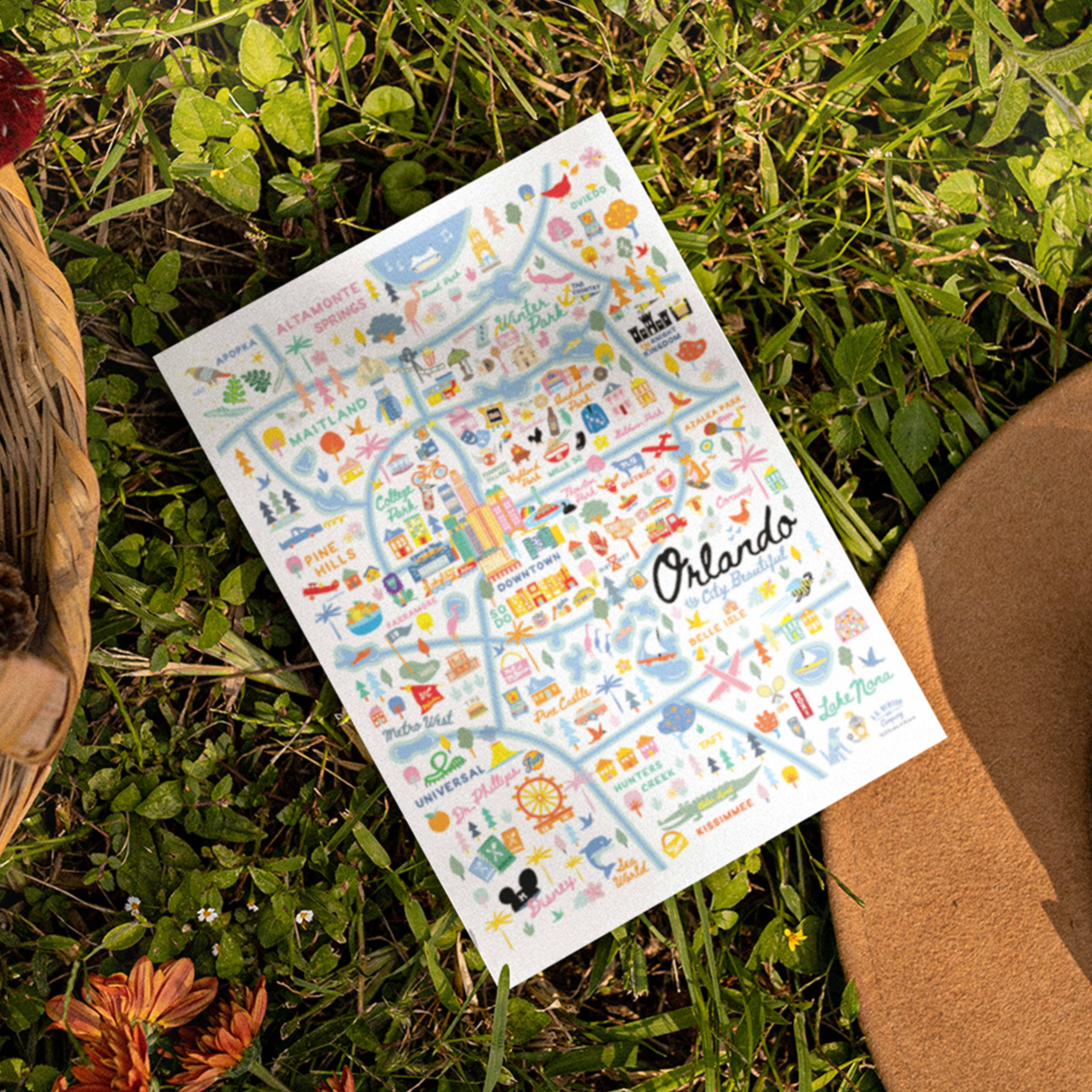 A. B. Newton and Company – wholesale Vykort – ORLANDO FL City Series vykort 5x74