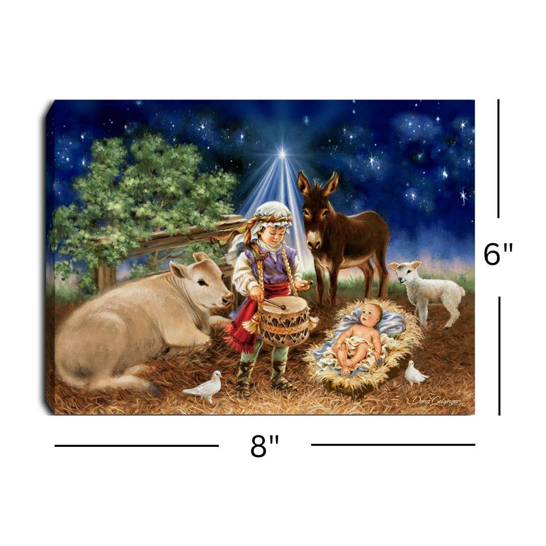 Glow Decor - Vente Décoration de Noël - Toile de table éclairée Little Drummer Boy 8 x 62