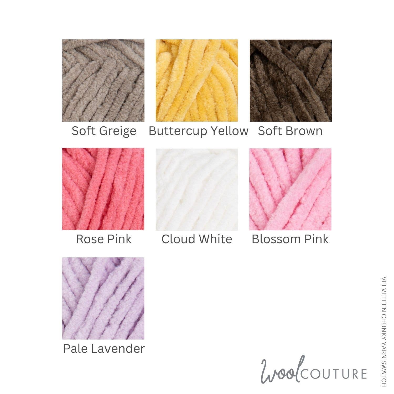 Wool Couture Company - Vendita all'ingrosso Lana - Filato Velour Chunky in Matassa da 100 g1