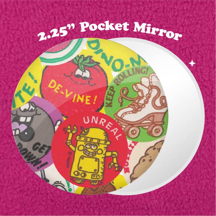 Scratch & Sniff 2.25" Pocket Mirror for wholesale by Bewilderment