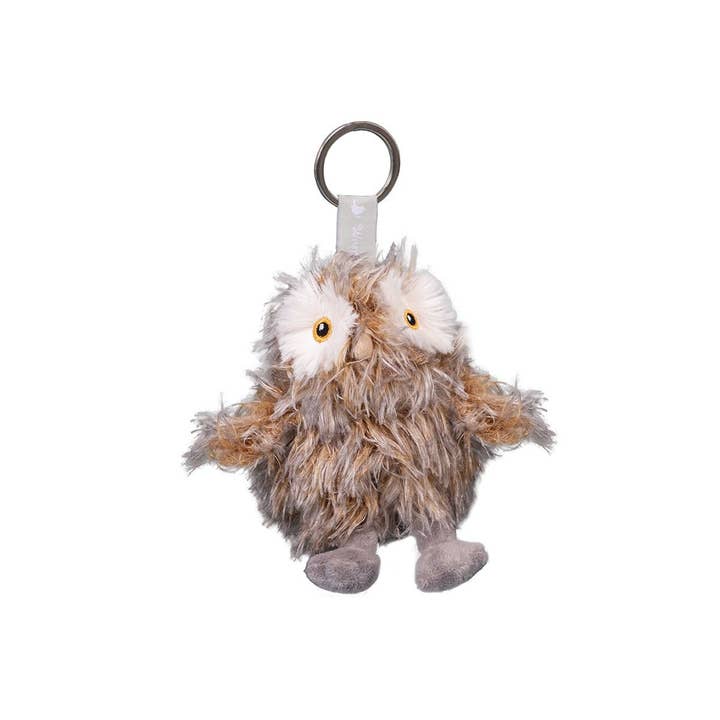 Owl Plush Keyring for wholesale by Wrendale Designs