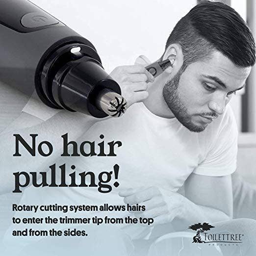 ToiletTree Products - Wholesale Nose Hair Trimmer - Rubber Grip Nose Hair Trimmer