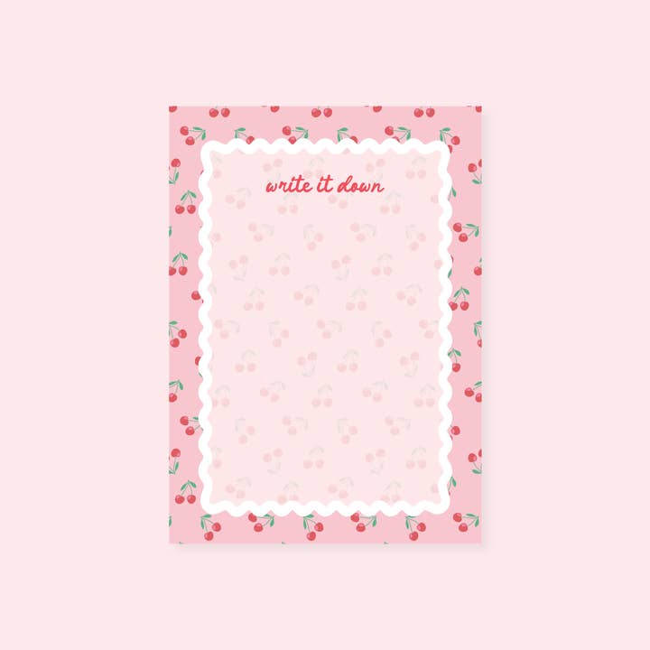 Rock Paper Scissors - Wholesale Notepad - Pink Cherry Write it Down Notepad