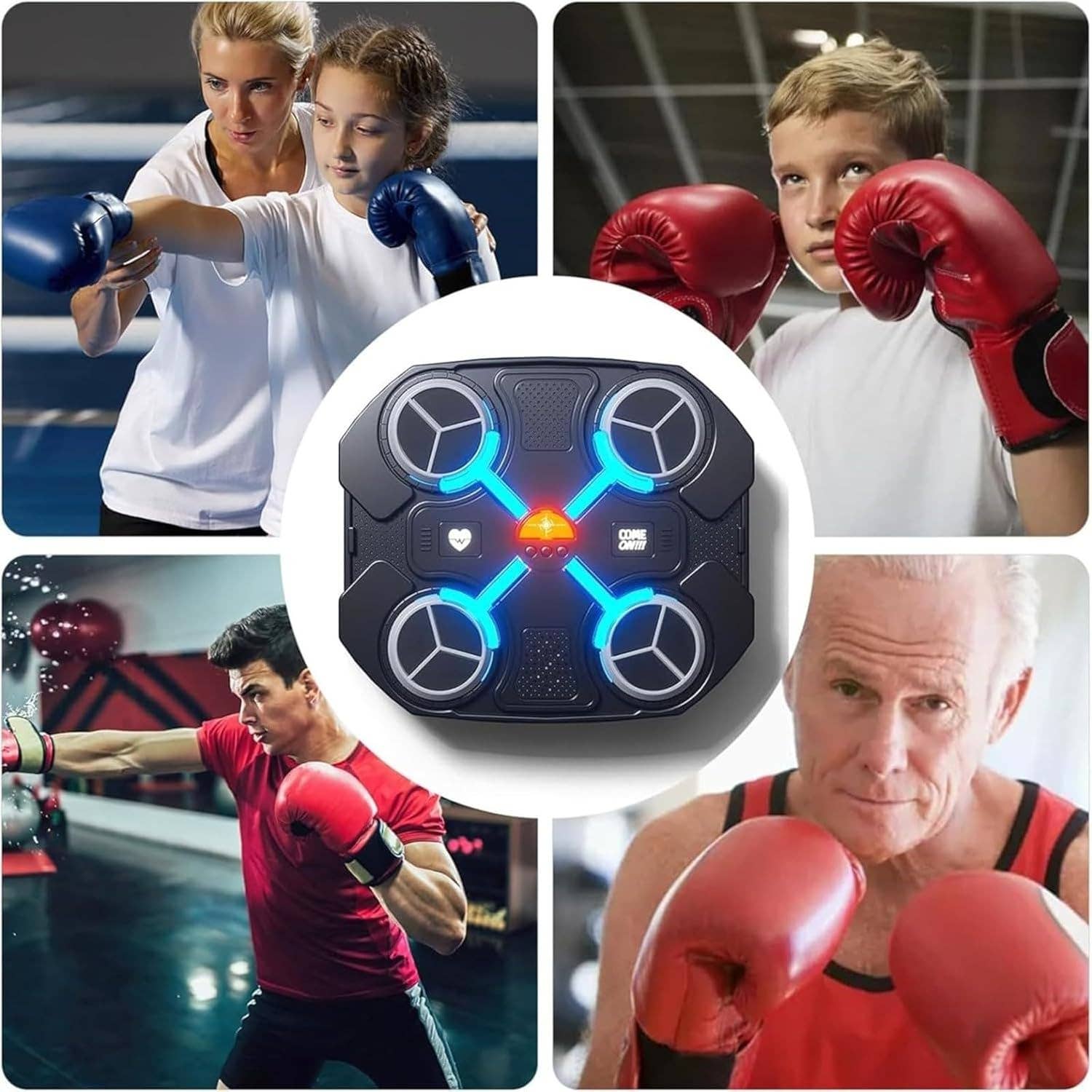 VIGOR – Jogo desportivo - Crianças e bebés por atacado – Máquina de Boxe Musical Inteligente com Luvas de Boxe e Bluetooth para Casa7