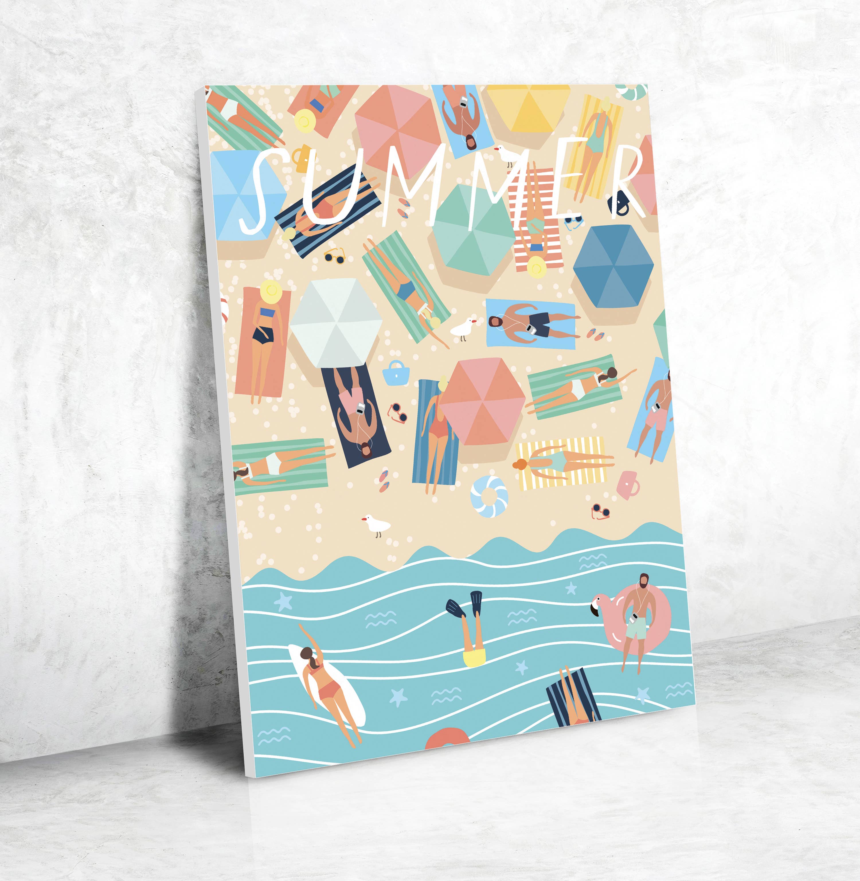 Graine Créative - Wholesale DIY Craft Kit - PAINT BY NUMBER AT THE BEACH0