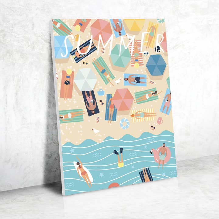 Graine Créative - Wholesale DIY Craft Kit - PAINT BY NUMBER AT THE BEACH