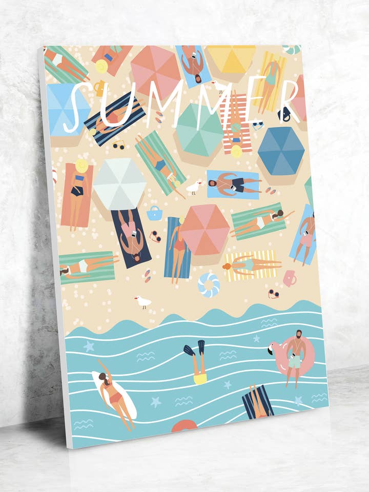 PAINT BY NUMBER AT THE BEACH for wholesale by Graine Créative