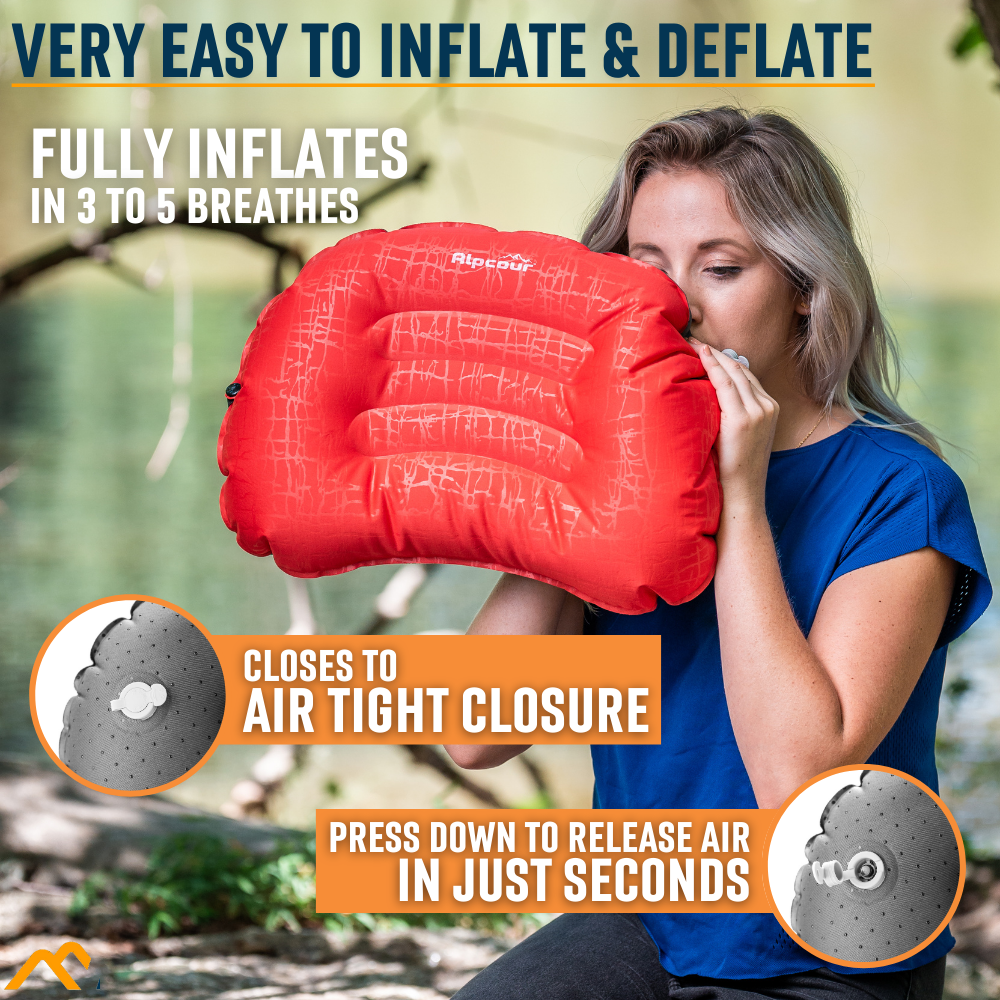 Alpcour - Wholesale Travel Pillow - Alpcour Inflatable Camping Pillow4