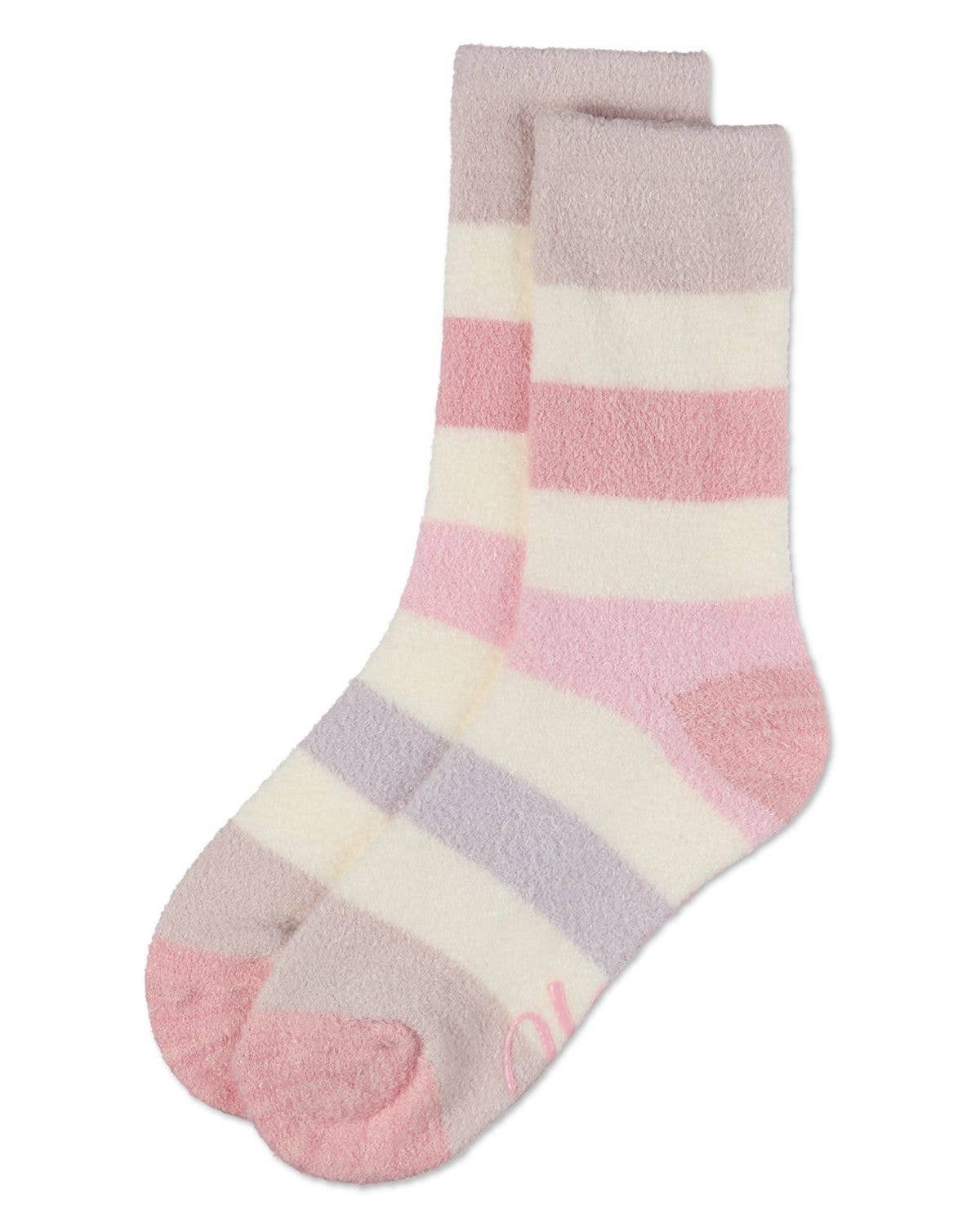 Infinity Classics International Inc. - Wholesale Socks - Women's - Wide Stripe Non-Skid Aloe Infused Crew6