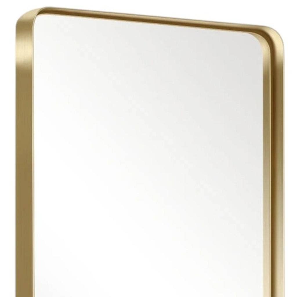 HomeRoots – wholesale Vanity mirror – 71" Gold Metal Framed Full Length Mirror3