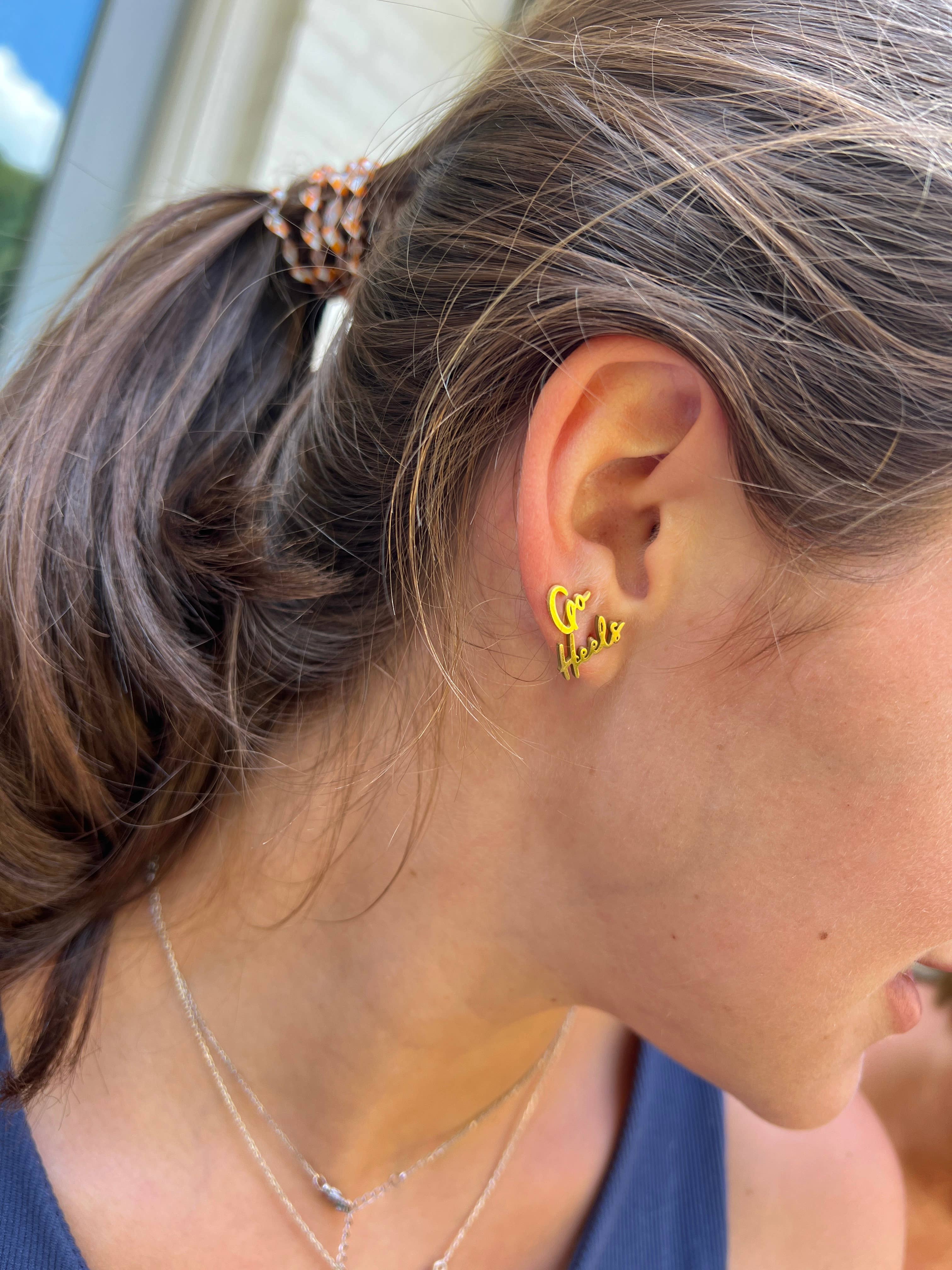 Steele Sloan Designs - Wholesale Stud/Post Earrings - Go Heels Earrings Perfect Gift for TarHeels Fans UNC Gameday3