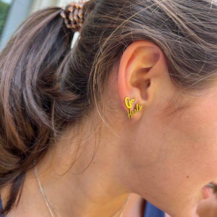 Steele Sloan Designs - Wholesale Stud/Post Earrings - Go Heels Earrings Perfect Gift for TarHeels Fans UNC Gameday3