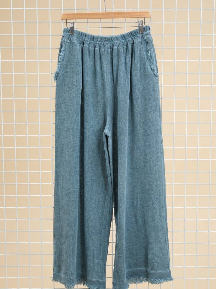 Lea & Luc - Grandes Tailles - Wholesale Pants - Women's - Plus size linen trouser SKU 999814