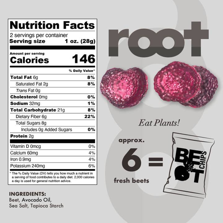 Root Foods - Wholesale Chips - Beet – Master Case - 48 bags