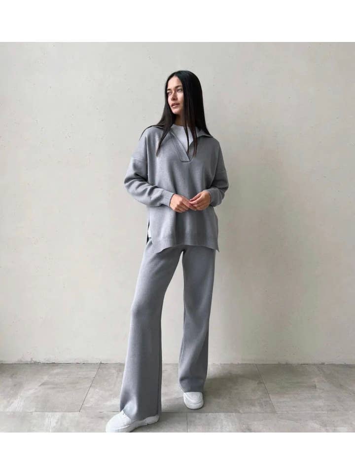 Nenya Fashion Limited – Großhandel Strickpullover – Damen – Pollo-Pullover mit Kragendetail in Übergröße9