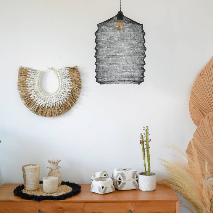 Joglo living - Wholesale Lampshade - Watu Black - metal wire lampshade5