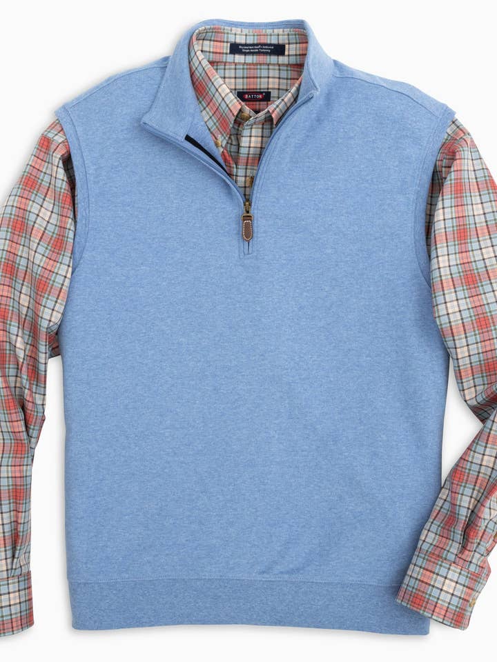 Paulo Performance Quarter-Zip Vest – Silverlake for wholesale by Batton