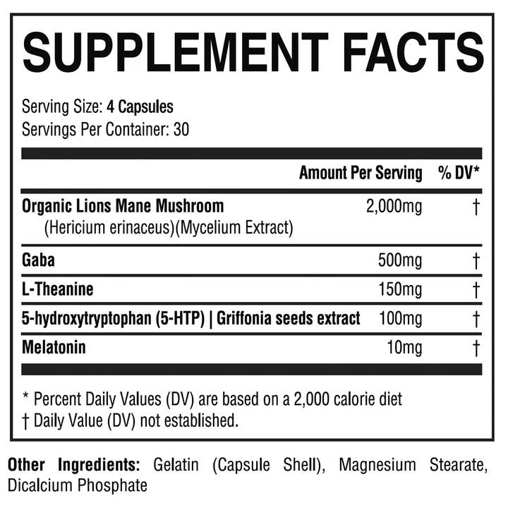 MuscleSport - Wholesale Oral Supplement/Vitamin - Optituneâ„¢ Lions Mane Sleep PM - Oral Supplement