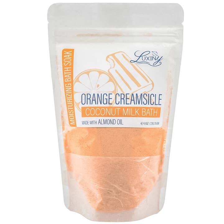 Luxiny Products - Luxurious Bath and Body - Wholesale Bath Soak/Milk - Bath Soak | Coconut Milk | Orange Creamsicle | Bath Fizz1