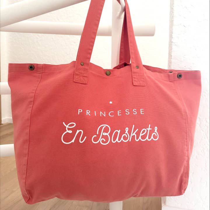 Grande sacola "Princesa de Ténis" 5 cores à escolha por atacado de Marcel & Lily
