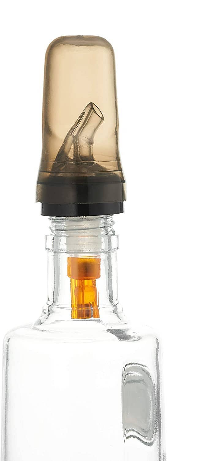 EcoQuality - Wholesale Wine Aerator - Translucent Liquor Pourer Cover Caps, Bottle Top Spout Cover0
