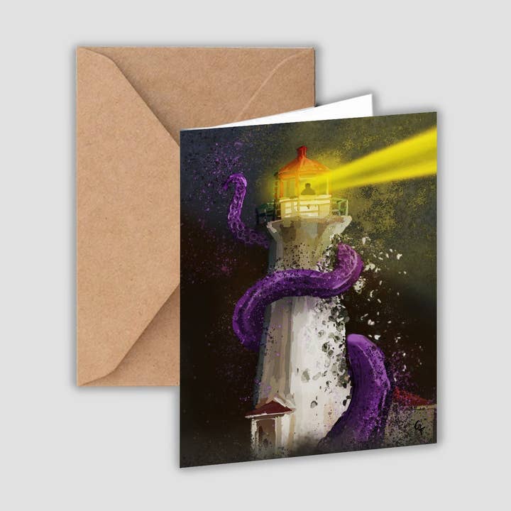 Attack On George's Island! β Greeting Card for wholesale by Joy & Fury Art
