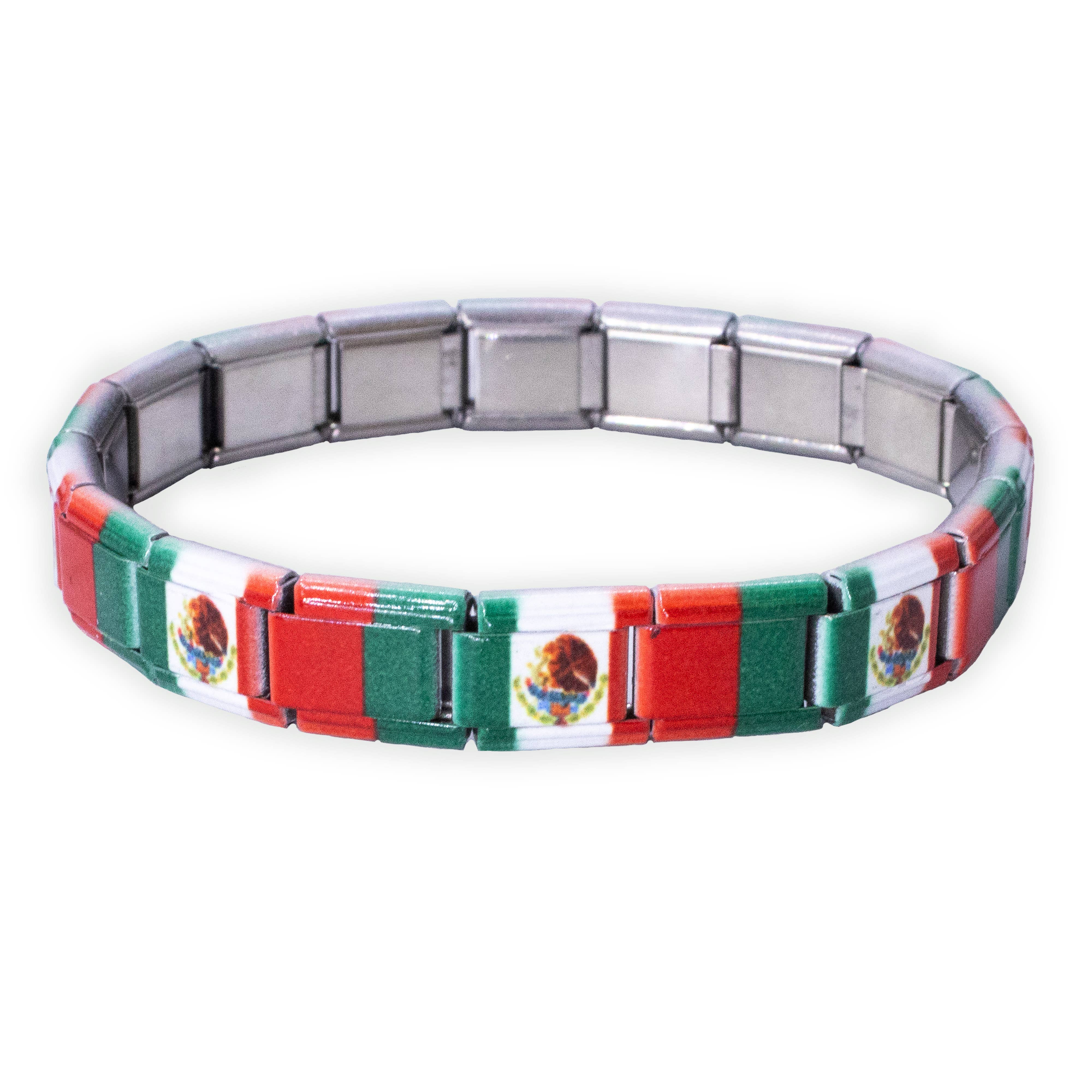 Natalia - Wholesale Charm/Dangle Bracelet - Italian Charm Bracelet Flags - Link Jewelry46