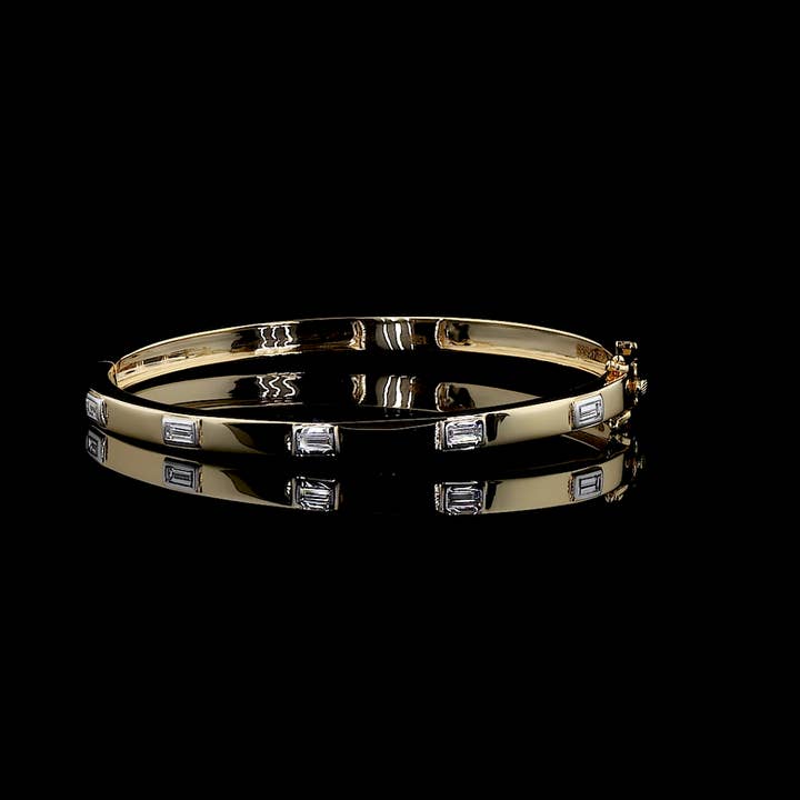 Baguette Diamond Gold Bracelet for wholesale by Kalindi Jewels