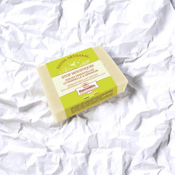 MAITRE SAVONITTO - Vendita all'ingrosso Saponette - Sapone "Stop Zanzare", Citronella & Geranio