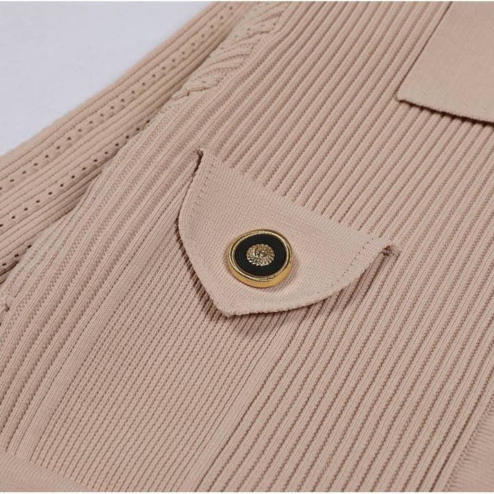 Productseeker - Wholesale Top & Skirt Set - Women's - SET218Y Spring Autumn Knit Cardigan Sweater with Skirt Set4