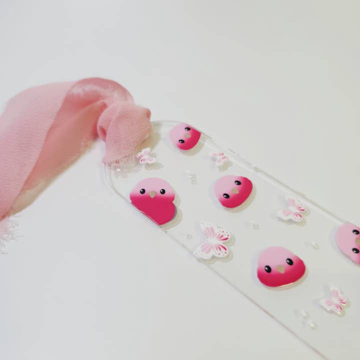 Galah Bookmark for wholesale by Floofie Flock