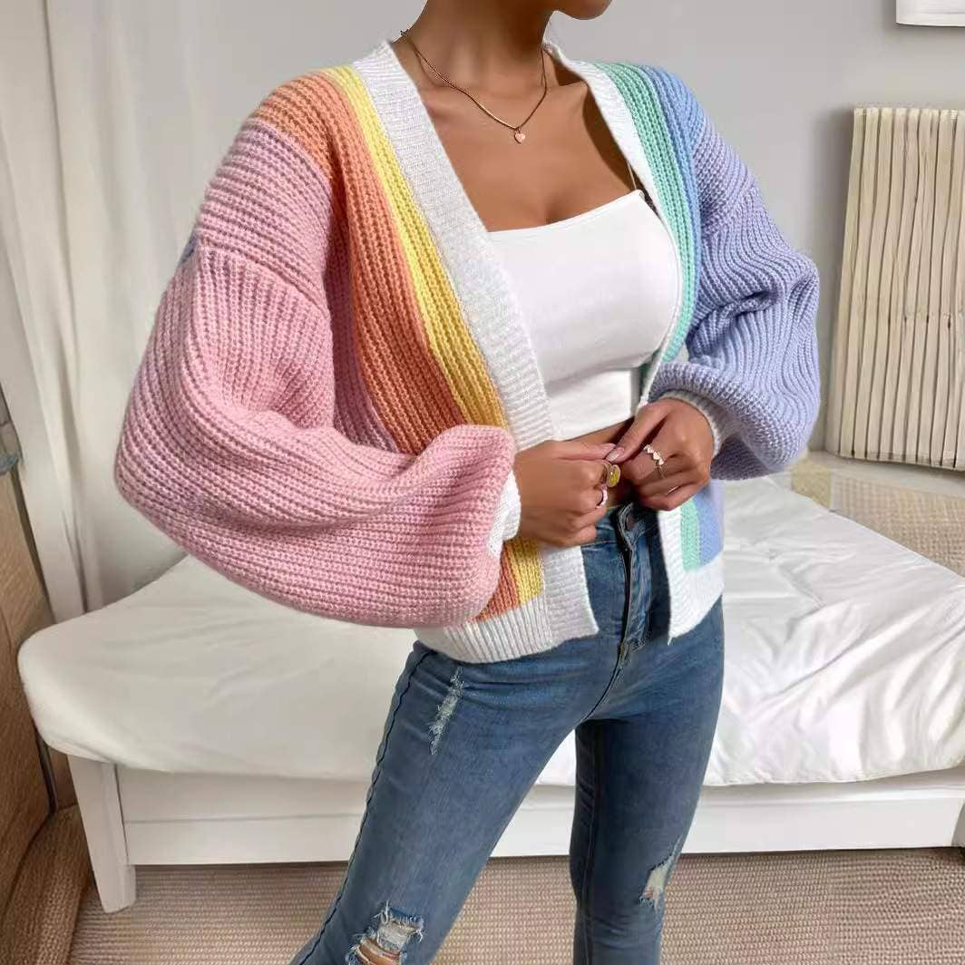 Fashion Combination - Wholesale Knit Sweater - Women's - temperament knitted cardigan  lazy sweater6