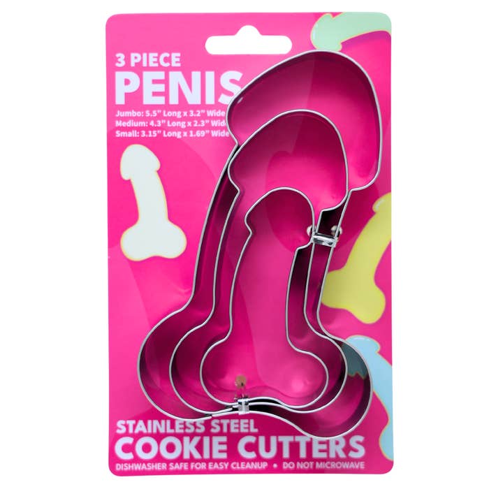 3 Piece Penis - Cookie Cutter Sets for wholesale by Sleazy Greetings