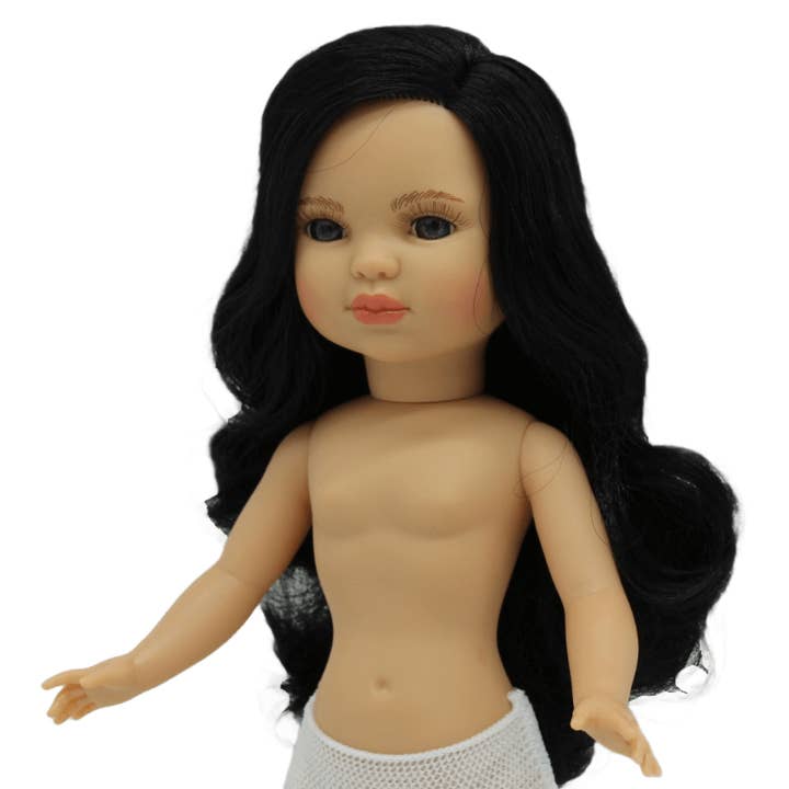 Muñeca de colección y artesanÃa - Wholesale Doll - Kids - Simona doll 40 cm. 100% nude black hair brown eyes