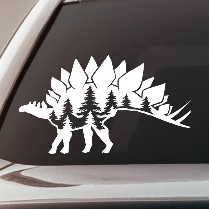 Stegosaurus Vinyl Decal for Car Window, Water Bottle, Laptop for wholesale by Hive Decals