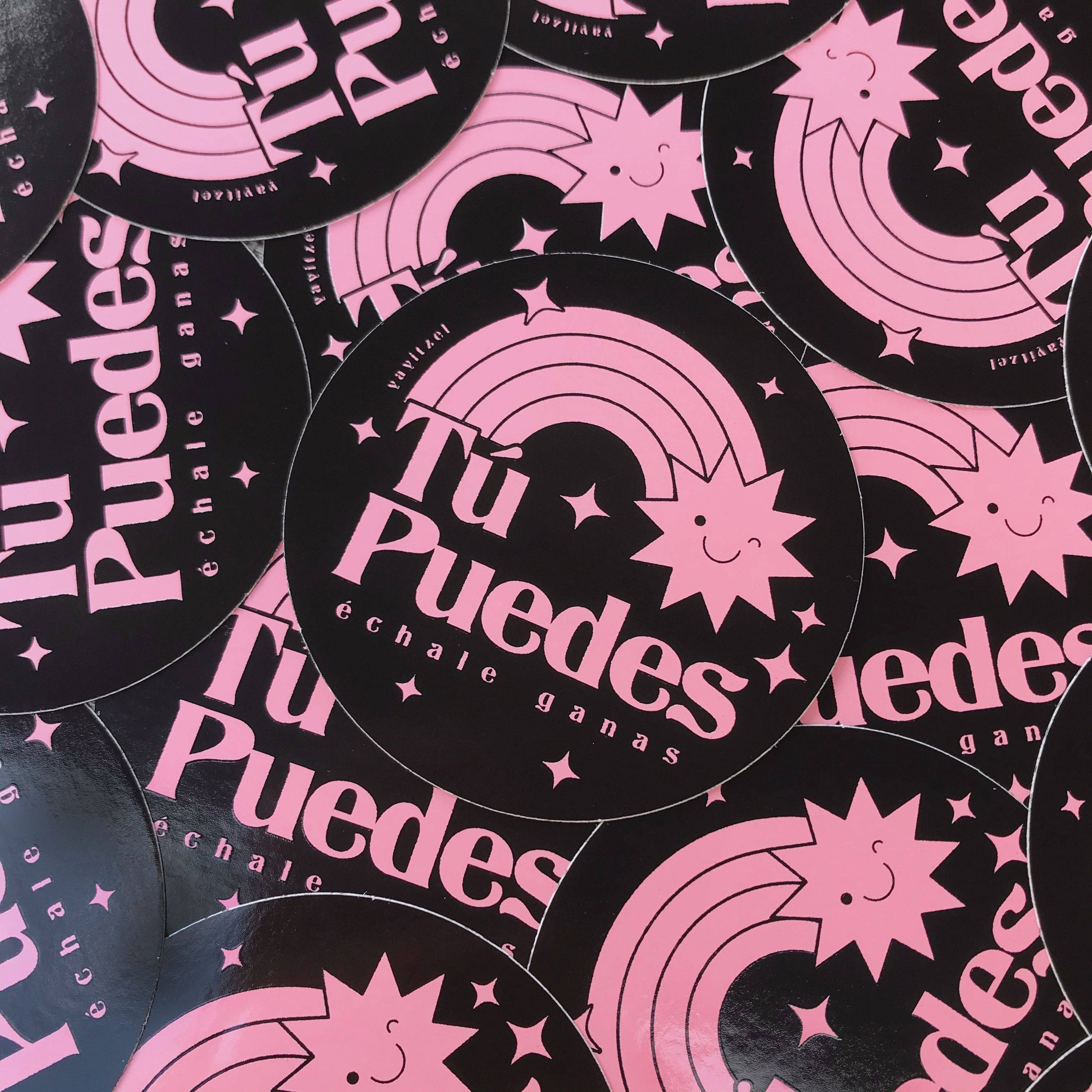 YayItzel - Wholesale Sticker - Tu Puedes (Pink) Sticker1