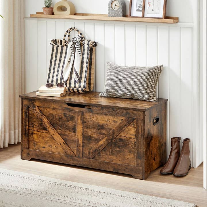 Baú de Armazenamento com 2 Dobradiças de Segurança 1- por atacado de Greenwestons