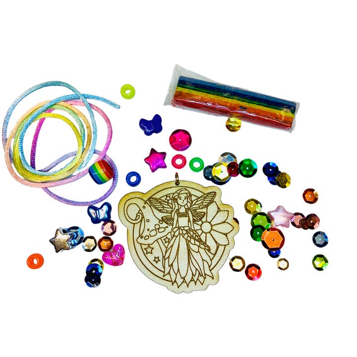 DIY Whimsical Fairy Necklace Kit For Kids for wholesale by Sadie’s Moon